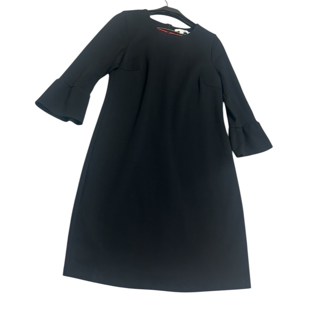 Boden Sz. 10r “Lavina Point” black dress with slight puff sleeves in EXC cond